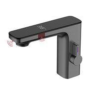 Grifo automático con sensor infrarrojo para lavabo de baño, pistola de lavabo sin contacto, funcionamiento manos libres, fácil instalación, perfecto para uso doméstico y comercial.