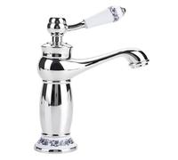 grifo baño Grifo mezclador de lavabo baño latón, grifo monomando, 1 orificio, bajo encimera, mezcla agua caliente y fría, todo cobre, cromado