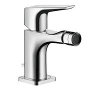 Mezclador monomando para bidé Hansgrohe Axor Citterio E con mango de palanca y juego de desagÌe, Color: cromado - 36121000