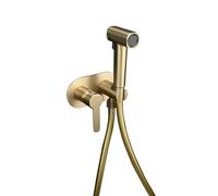 Grifo Bidet Para Wc Grifo Bidet Para Wc Agua Caliente Grifo Wc Higienico Todo Cobre Oro Cepillado interruptor De Manija