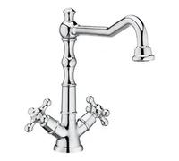 Roca A5A384BC00 Mezclador Bimando Lavabo Caño Alto Carmen, Cromado