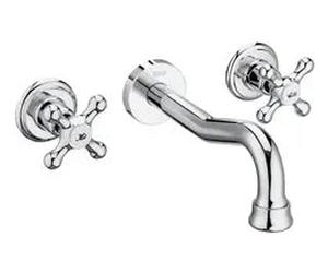 Grifo bimando para lavabo empotrable de instalación con acabado cromado Carmen Roca