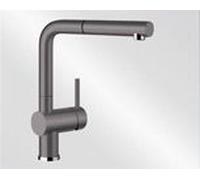 BLANCO LINUS-S 518813 Grifería de cocina de aspecto SILGRANIT con caño extraíble, alta presión, color gris