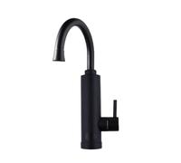Grifo Calentador De Agua Calentador de agua instantáneo eléctrico, máquina calentamiento doble uso en frío y caliente, grifo sin depósito, herramienta cocina bajo el tipo 220V(Noir)
