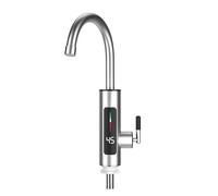Grifo Calentador De Agua Grifo calentador de agua eléctrico de cocina de 3000W y 220V, grifo de agua caliente instantáneo de acero inoxidable, calentador, grifo de calefacción en frío Grifo Electrico
