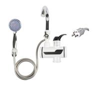 Grifo Calentador De Agua Grifo de agua caliente instantáneo eléctrico, calentador calentamiento rápido con pantalla temperatura, grifo sin tanque 110V y 220V(Under type US)