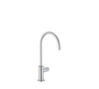 Grifo Cocina 1 Vía Aquafy Roca Monómando Filtro Agua 5 Etapas Caño Curvo Cromado LED