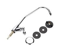 Grifo cocina acero inoxidable sin plomo 1/4 pulgada ósmosis inversa RO con rociador desplegable 360 grados y boquilla 3 funciones para fregadero moderno fácil instalación