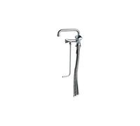 Grifo cocina baja presión cromado con sifón