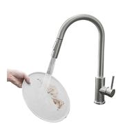 Grifo Cocina Extraible Grifo extraíble for cocina de color avena blanca, lavabo for verduras, fregadero giratorio(Color2,G3/8)