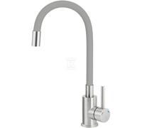 Grifo cocina Luno gris acero caño flexible BOC_S720