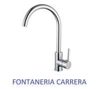 Grifo cocina monomando fregadero caño alto serie Lyon cromo en acero inox Imex