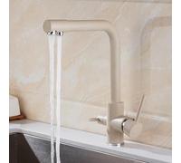 Grifo Cocina Osmosis 3 Vias Avena Giratorio de 360° Agua Potable Mezclador con Barra Doble