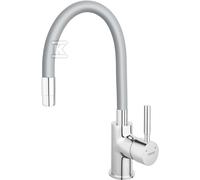 Grifo cocina Zumba caño flexible cromado plata BZA4S