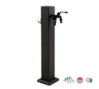 Grifo Columna de Agua Columna De Agua Cuadrada For Jardín, Acero Inoxidable Con Soporte For Manguera, Grifo De Doble Salida, A Prueba De Explosiones Y Grietas For Pastos De Granja Y Jardín(80cm/31in)