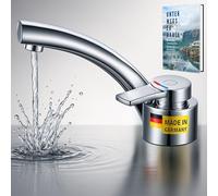 Grifo Comet Florence 12V - Compacto - Cromado - Caño plegable - Microinterruptor - Construcción ligera - Grifo de camping para caravanas y barcos