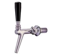 Grifo compensador cerveza acero cromoníquel pulido con compensador inox, rosca 70 mm, tecla espuma, roseta protectora - Ideal para bares y gastronomía profesional