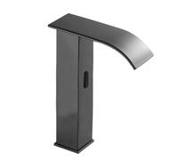 Grifo con sensor sin contacto, grifos mezcladores cromados para lavabo de baño, diseño de cascada de latón, grifo de baño automático infrarrojo para higiene y estilo manos libres.