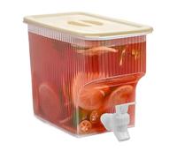 Grifo contenedor de agua - Dispensador de bebidas con grifo | Tarro portátil transparente de gran capacidad de 3.9 L | Dispensador de bebidas | Dispensador de bebidas para el hogar, servir limonada