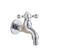 Grifo cromado pulido for piscina/fregadero de lavandería, grifo de agua fría y grifo for lavadora/grifos de agua for jardín(A Style)