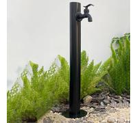 Grifo de acero inoxidable 304 para exteriores, columna de agua vertical para jardín, soporte de manguera independiente, grifo de agua duradero montado en el suelo, fuente elegante para decoración de