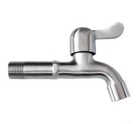 Grifo de acero inoxidable con activación rápida de llave de apertura y rendimiento térmico verificado dentro de un rango de 0 a 80 grados (boca de red de 13 cm)