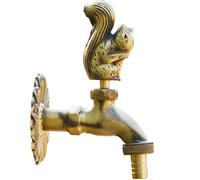 Grifo de acero inoxidable for jardín, grifos for patio, for exteriores, grifo agua con columna anticongelante y antigrietas, for lavadora Adecuado para jardines(Color 05)