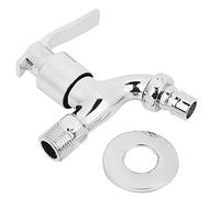 Grifo de agua, Aleación de zinc Montado en la pared Grifo G1/2"Lavadero Baño Lavadora Astilla Grifo frío simple