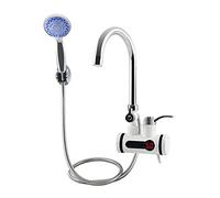 Grifo de Agua Caliente, Calentador de agua sin tanque Grifo Ducha Calentador de agua instantáneo Grifo eléctrico Calefacción Agua caliente instantánea for cocina y baño(Shower lateral big)