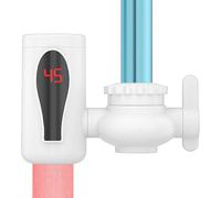 Grifo De Agua Caliente Instantánea - Calentador de Agua Instantáneo sin Tanque - Grifo Giratorio Con Pantalla Digital LED Dos Modos De Alta Eficiencia Para Lavabo Baño Cocina Pequeños Espacios