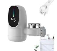 Grifo de agua caliente instantáneo - Calentador de agua eléctrico 3000W LED digital | Grifo de baño Cocina Casa Camping-Car | Calefacción rápida sin depósito | Accesorio Grifería Segura