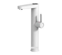Grifo De Agua Caliente Instantáneo, Calentador De Agua Sin Tanque For Fregaderos De Recipientes, Grifo De Calefacción For Baño, Grifo Eléctrico Amplia AplicacióN(Matte White)