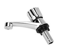 Grifo De Agua Con Una Unica Boquilla De Agua Fría G1/2 Para Lavabo Del Baño Fregadero De La Cocina Accesorios De Abs (Mango Del Obturador)