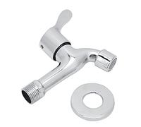 Grifo de agua de aleación de zinc G1/2in, grifo de lavadora, grifo de agua montado en la pared para el baño, cocina, cromado