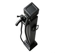 Grifo de agua de hidrante Vertical de acero inoxidable 304, columna de agua de jardín a prueba de congelación con grifo y pistola rociadora, espiga para exteriores(Estilo 3,Height: 80cm/31.5in)