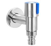 Grifo de Agua de Montaje En La Pared G1/2" Acero Inoxidable, Grifo de Lavandería Fregadero Cocina Lavadora Jardín Frío