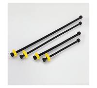 Grifo de agua de nailon negro, manguera mezcladora fría y caliente, calentador de agua, tuberías de agua superior e inferior, conexión de inodoro, tubería de entrada de agua(60CM)