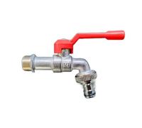 Grifo de agua doble for exterior, adaptador manguera jardín 1/2'' a 3/4'', conector latón for tanque 1 entrada y 2 entradas Grifo de jardín(Color 7)