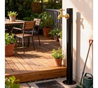 Grifo de agua estancado para exteriores, 23,6 '', acero inoxidable, vertical, para patios, grifo, pilar, independiente, anticongelante, hidrante de agua sin escarcha para riego(B-Height: 60cm/23.6in)