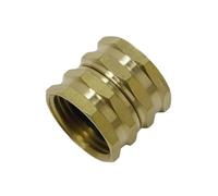 Grifo de agua for jardín GHT de 3/4" con conector hembra de latón de doble rosca, for riego rápido, jardinería, lavado de autos