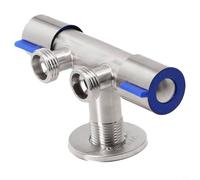 Grifo de agua fría para baño con operación de doble manija y construcción de acero inoxidable adecuado para conexión de lavadora