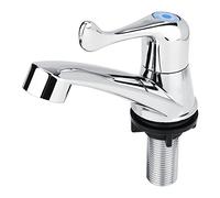Grifo de Agua Fría para Lavabo, ABS Plástico, Monomando, G1/2, para Baño, Cocina y Fregadero