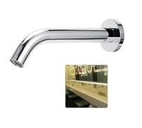 Grifo de agua G1 / 2in, sensor de inducción infrarrojo de acero inoxidable de pared, grifo de agua para ahorro de agua, grifo de agua fría y caliente para lavabo