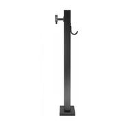 Grifo de agua para exteriores montado en el suelo, Freestanding Outdoor Garden Faucet Silver And Black 23.6-37.4in(Black,37.4in/95cm)