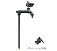 Grifo de agua para exteriores montado en el suelo, Garden Dragon Faucet Outdoor Freestanding Antifreeze All Copper Faucet Multicolor Multiple Sizes(Black,100cm/39in)