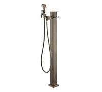 Grifo de agua para exteriores montado en el suelo, Outdoor Freestanding Column Garden Faucet With Water Spigot Antique Color Multiple Heights(31.4in/80cm)
