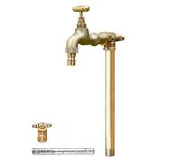 Grifo de agua para exteriores montado en el suelo, Outdoor Water Hydrant Multicolor 16in-39in(Gold,80cm/31in)