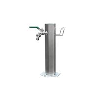 Grifo de agua para exteriores montado en el suelo, Stainless Steel Freestanding Outdoor Faucet With Decorative Fountain Multiple Sizes(50x20.5cm/19.7x8.1in)