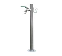 Grifo de agua para exteriores montado en el suelo, Stainless Steel Freestanding Outdoor Faucet With Decorative Fountain Multiple Sizes(86x17cm/33.9x6.7in)