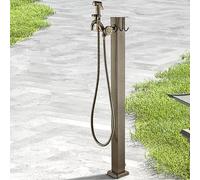 Grifo de agua para exteriores montado en el suelo, Vintage Outdoor Faucet Garden Hydrant with Water Pipe 80/96cm 32/38in(80cm/32in)